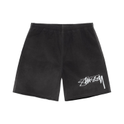 Stussy Wave Dye Nylon Shorts Black