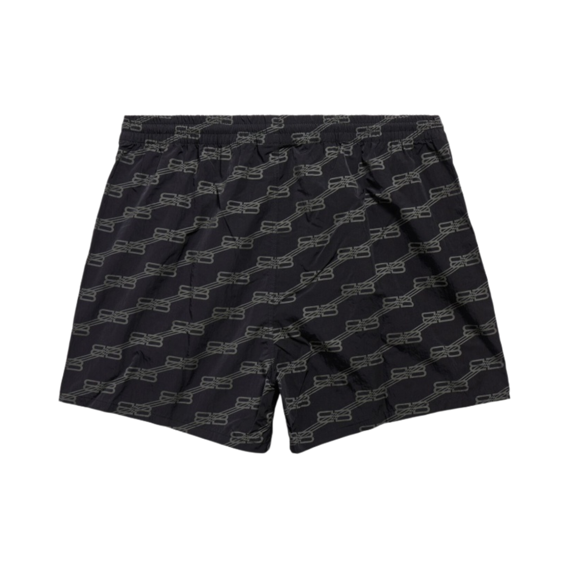 발렌시아가 BB 모노그램 스윔 쇼츠 블랙(Balenciaga BB Monogram Swim Shorts Black) - 2