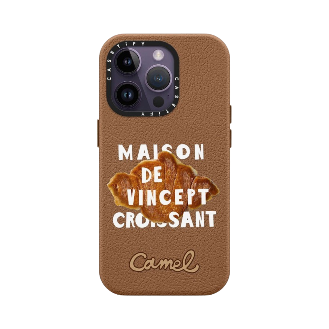 케이스티파이 x 카멜 커피 아이폰 브레드 화이트 맥세이프 레더 케이스 라떼(Casetify x Camel Coffee iPhone Bread White Magsafe Leather Case Latte) - 2