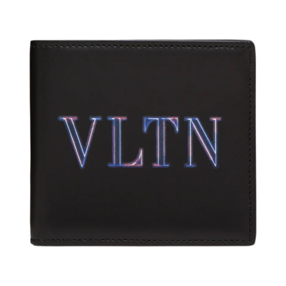 P0654CWKN78 Valentino Neon VLTN Wallet Black Multicolor - 대표 이미지 #1