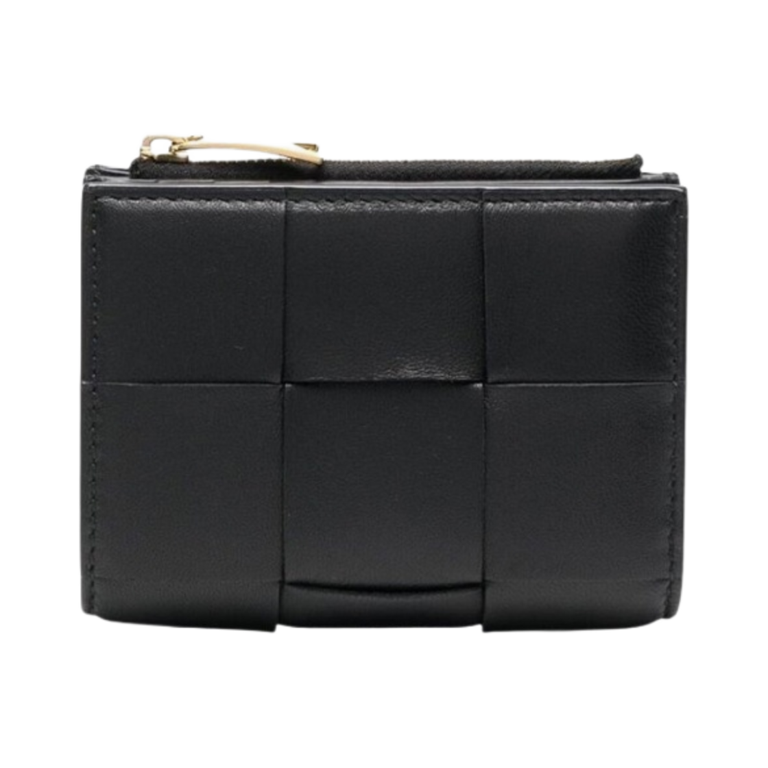 보테가 베네타 폴더형 지퍼 지갑 블랙(Bottega Veneta Bi-Fold Zip Wallet Black)