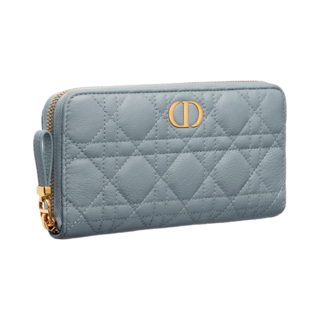 디올 카로 보야저 지갑 서플 까나쥬 카프스킨 클라우드 블루(Dior Caro Voyageur Wallet Supple Cannage Calfskin Cloud Blue) - 2