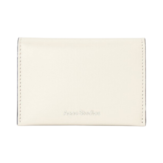 CG0236-AL4 Acne Studios Folded Leather Wallet White Black