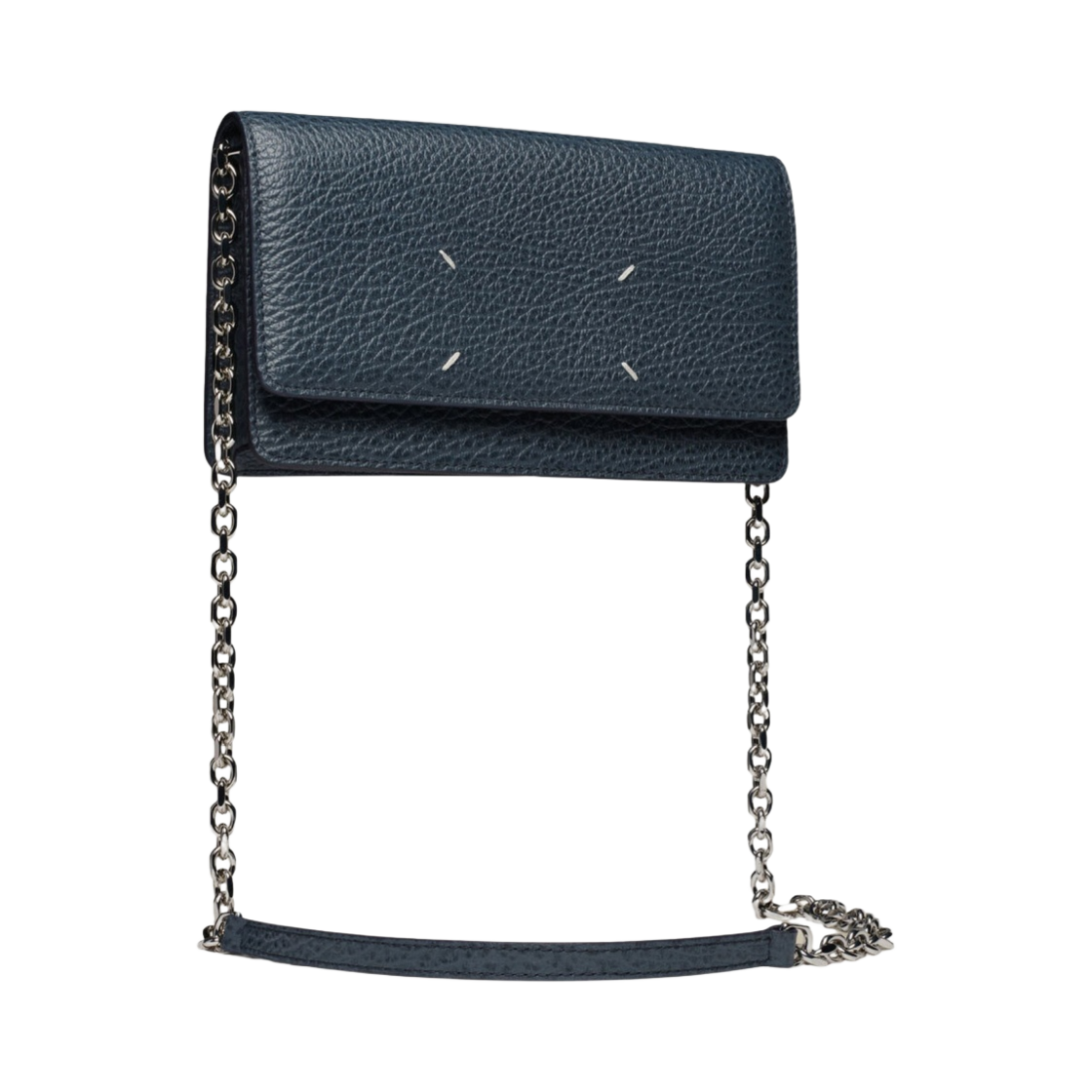 메종 마르지엘라 포 스티치 체인 플랩 지갑 슬레이트 블루(Maison Margiela Four Stitches Chain Flap Wallet Slate Blue) - 1