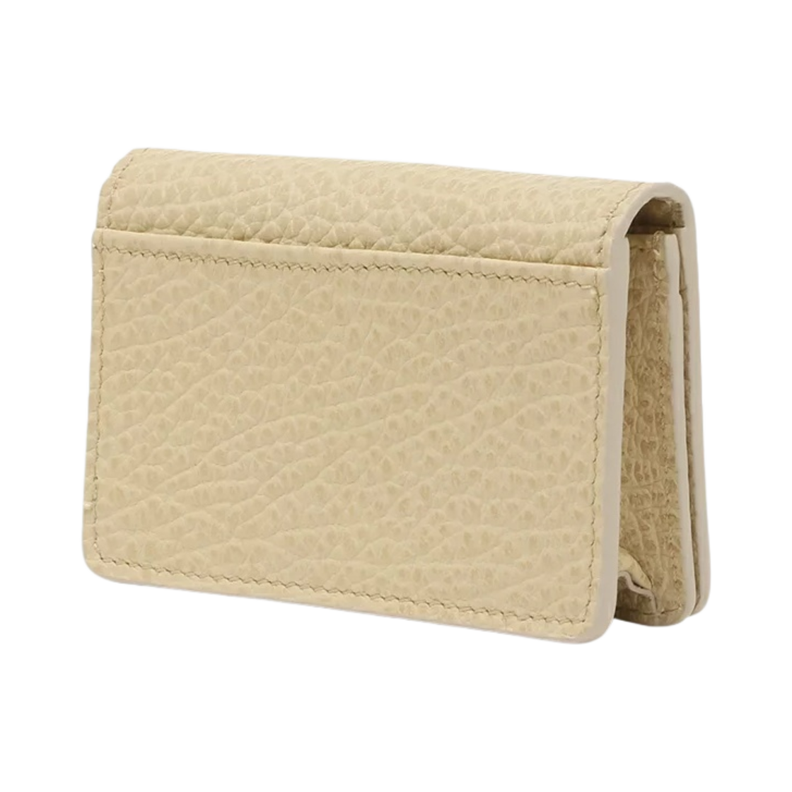 메종 마르지엘라 스티치 레더 플랩 카드 홀더 아몬드(Maison Margiela Stitch Leather Flap Card Holder Almond) - 5