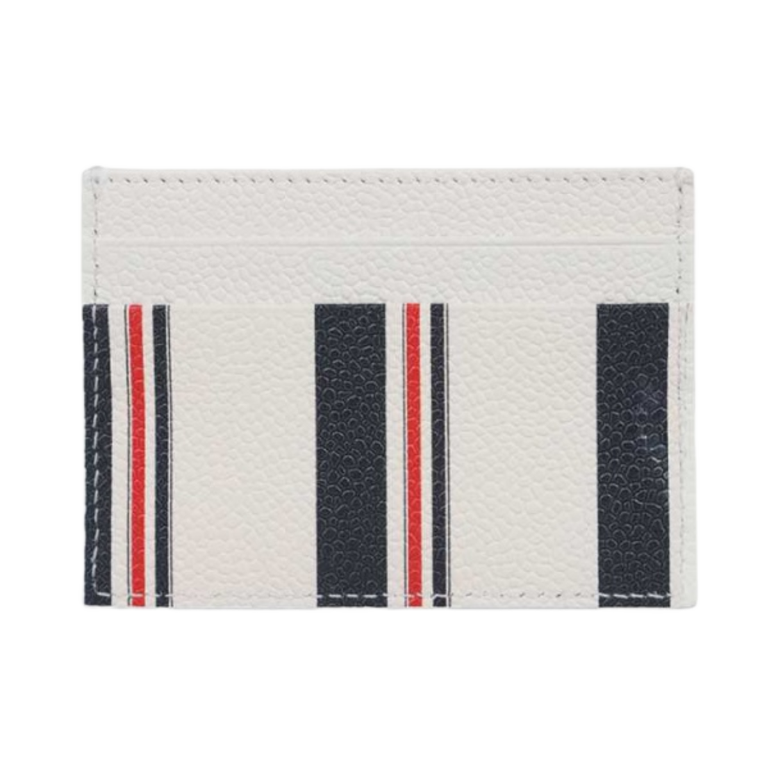 톰브라운 캐비어 레더 더블 사이디드 카드 홀더 화이트(Thom Browne Caviar Leather Double Sided Card Holder White) - 2