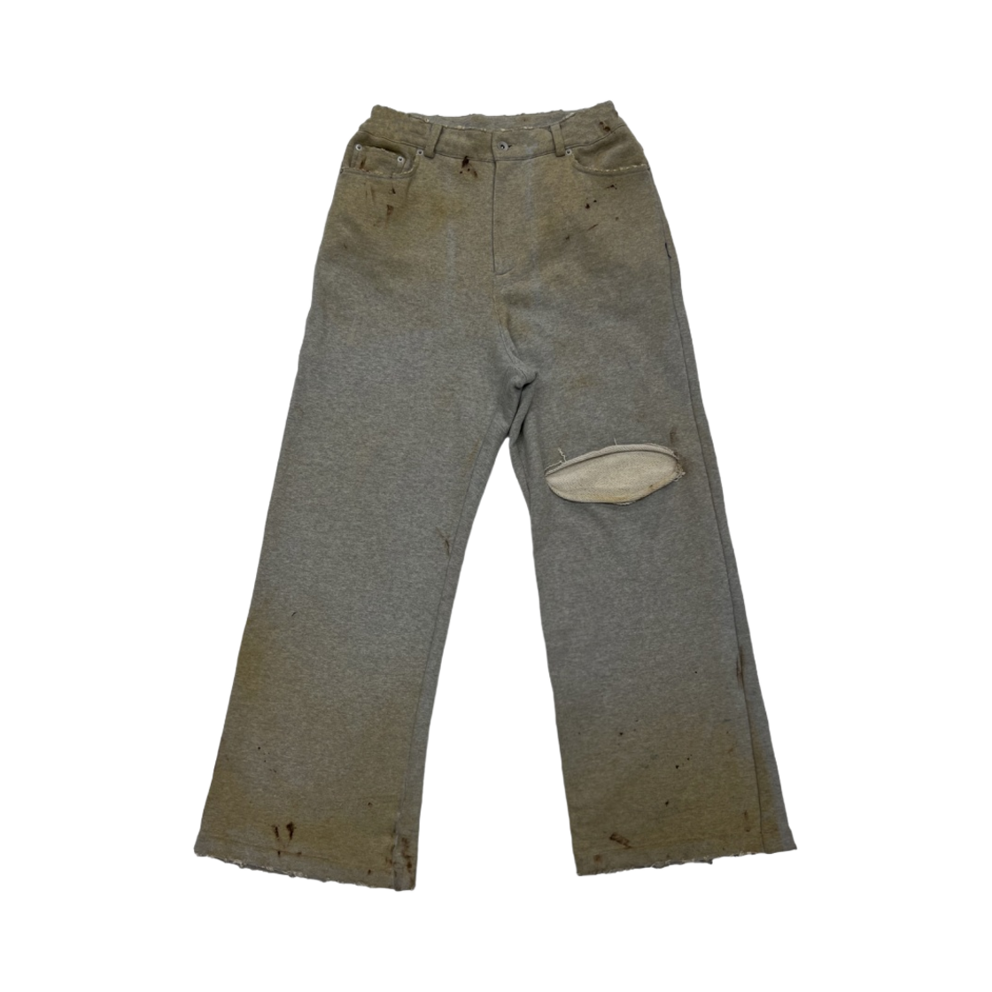 프로젝트 G/R 5포켓 더티 이펙트 스웨트팬츠 러스트 그레이(Project G/R 5Pocket Dirty Effect Sweatpants Faded Rust Grey) - 1