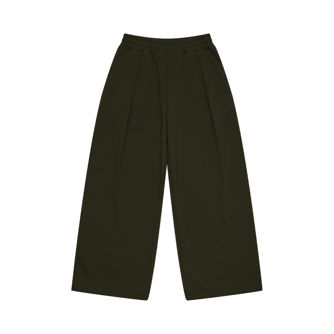 어레이드 컴피 리버스 플리츠 스웻 팬츠 카키(Arrayed Comfy Reverse Pleats Sweat Pants Khaki)