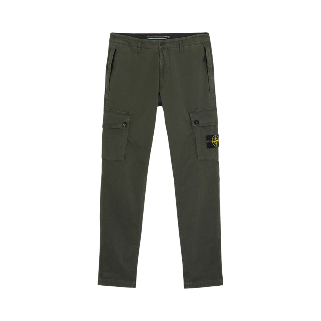 8115303L1-V0159 Stone Island 303L1 Stretch Broken Twill Organic Cotton Old Effect Slim Fit Cargo Pants Musk Green - 24FW