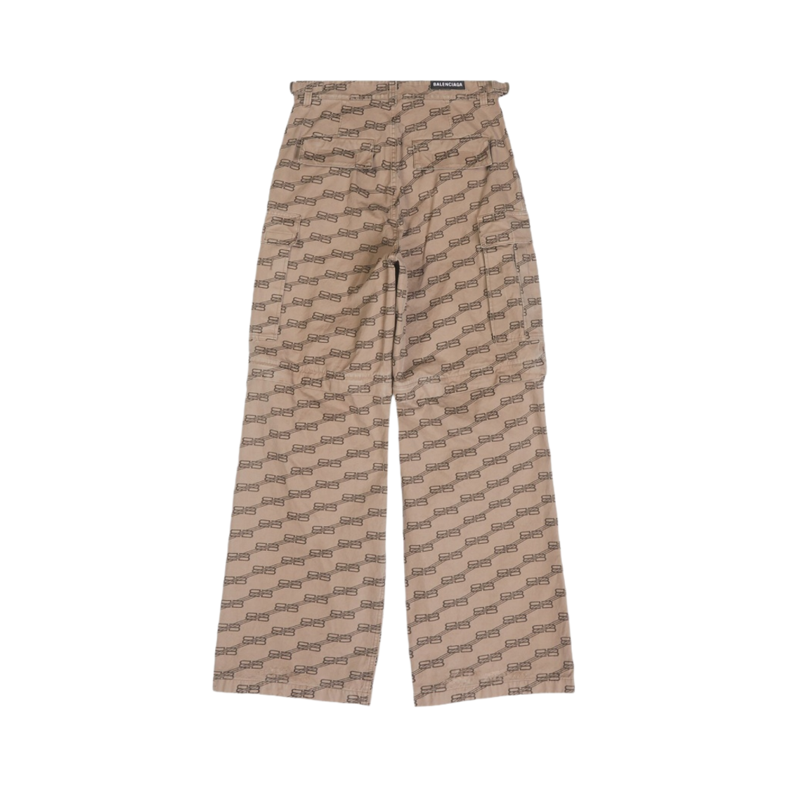 발렌시아가 BB 모노그램 카고 팬츠 베이지(Balenciaga BB Monogram Cargo Pants Beige) - 2