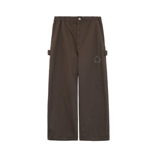 HM5TPT8901C1 Polyteru Human Index Human Carpenter Pajama Pants Dark Brown