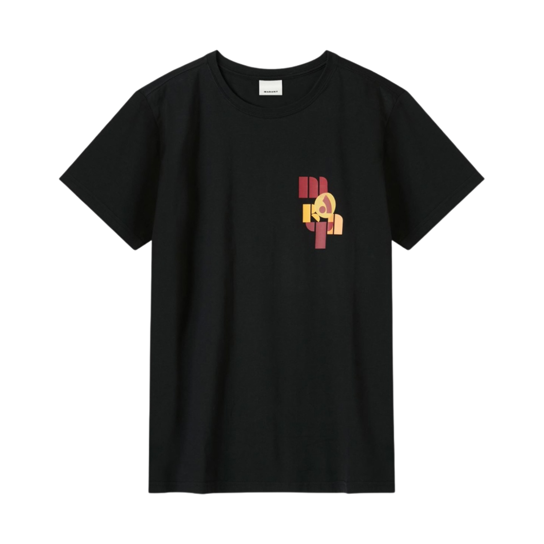 이자벨 마랑 자페르 코튼 로고 티셔츠 블랙 - 23SS(Isabel Marant Zafferh Cotton Logo T-Shirt Black - 23SS) - 1