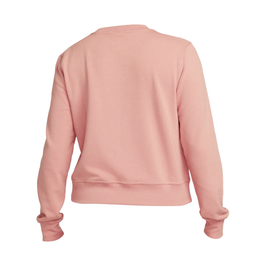 (W) 나이키 드라이핏 원 크루넥 프렌치 테리 스웨트셔츠 레드 스타더스트 화이트 - 아시아((W) Nike Dri-Fit One Crewneck French Terry Sweatshirt Red Stardust White - Asia) - 2
