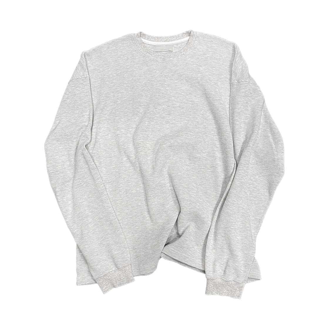 UMCM76LM Undermycar Mu.76 Anti Fxxking Logo Play Vintage Thermal Long Sleeve Light Melange