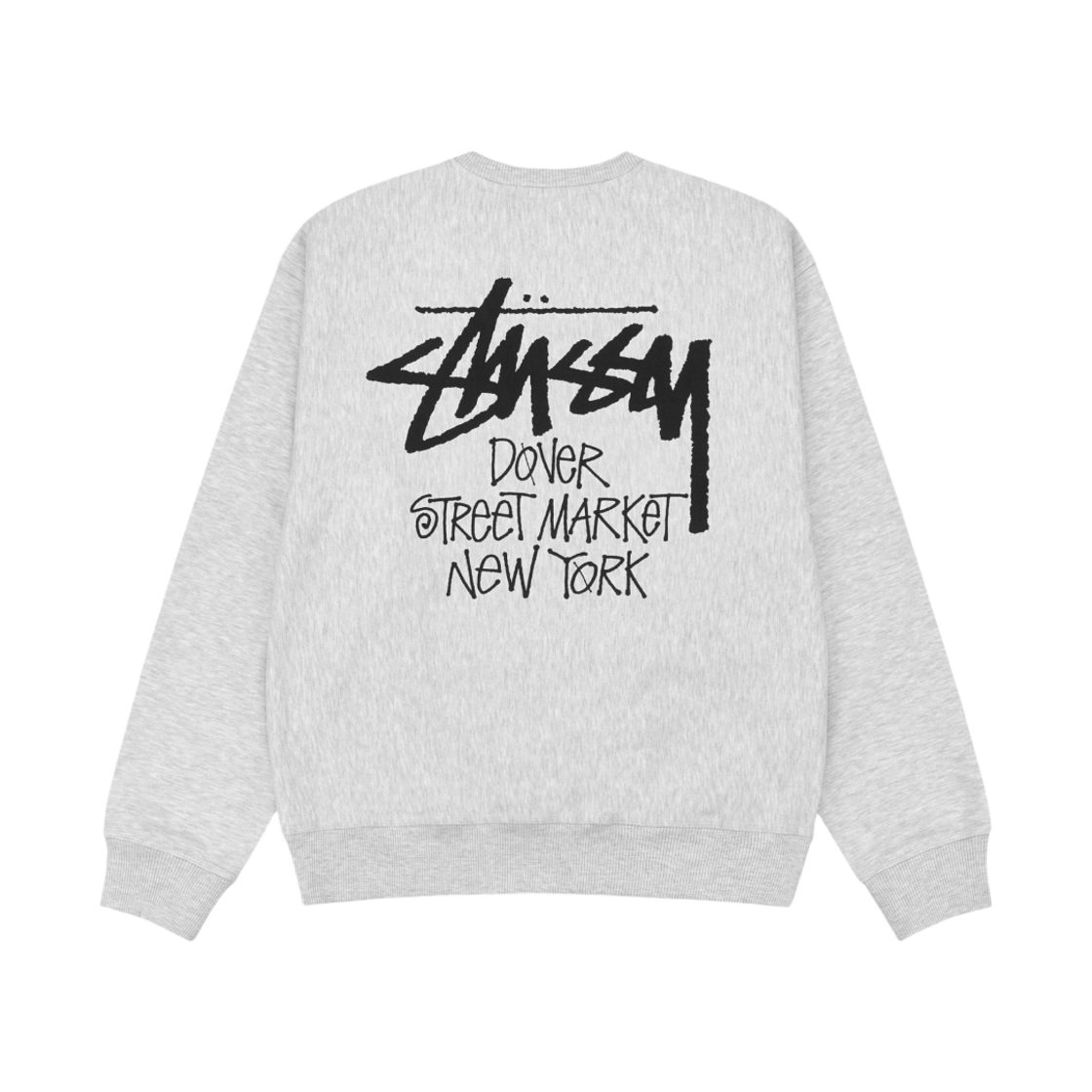 스투시 스탁 도버 스트리트 마켓 뉴욕 크루넥 애쉬 헤더 2023(Stussy Stock DSM New York Crew Ash Heather 2023) - 1