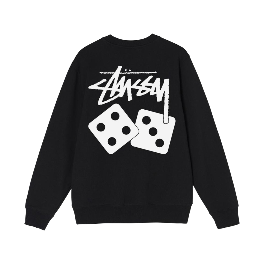 스투시 다이스 크루넥 블랙 | Stussy | KREAM