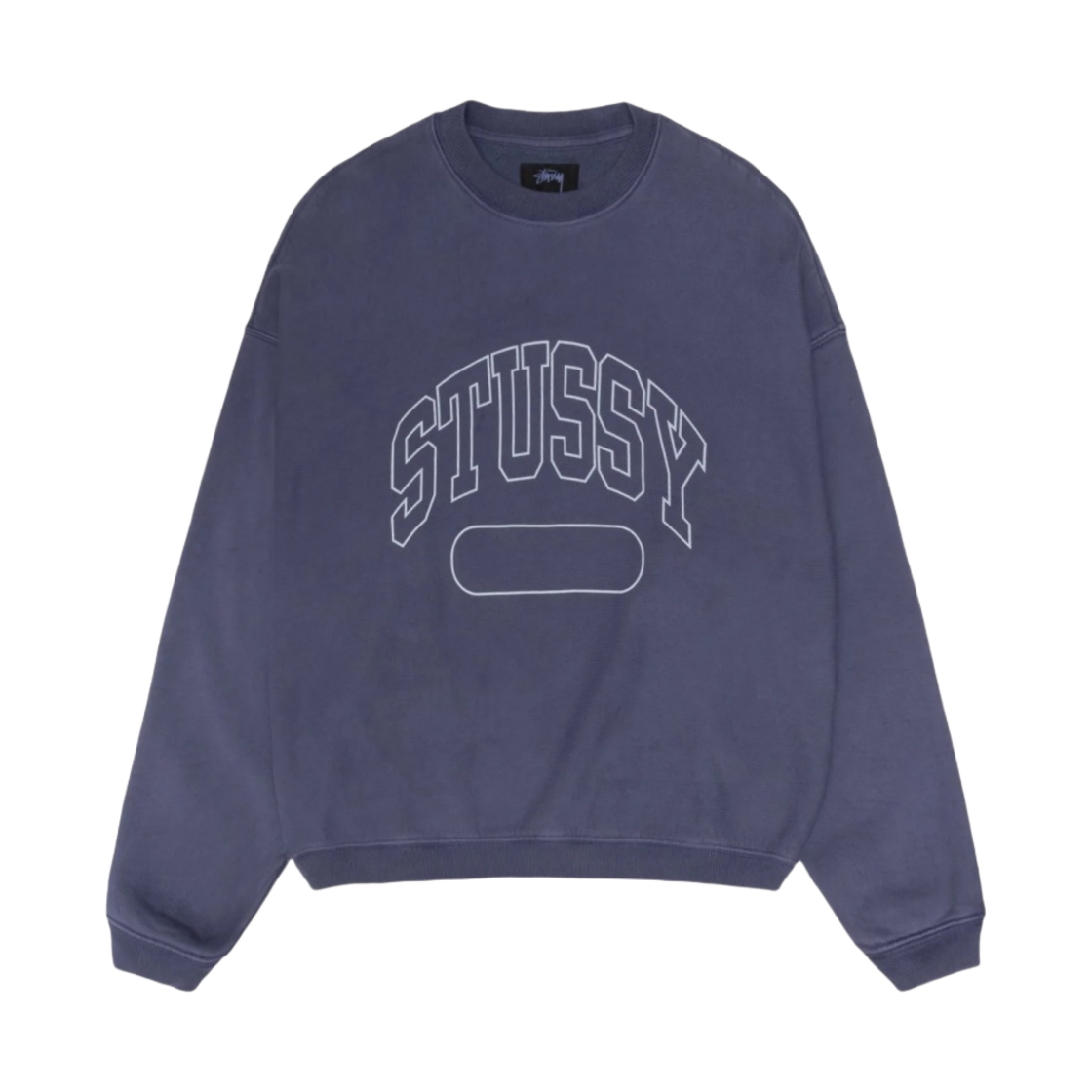 스투시 바시티 오버사이즈 크루넥 워시드 블루(Stussy Varsity Oversized Crew Washed Blue) - 1