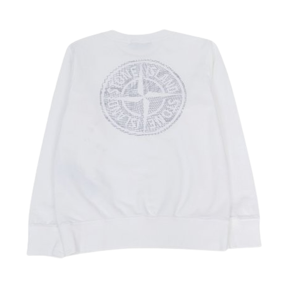 (키즈) 스톤 아일랜드 62044 로고 스웨트셔츠 화이트 - 23SS((Kids) Stone Island 62044 Logo Sweatshirt White - 23SS) - 2