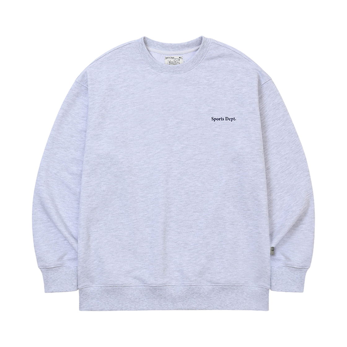 스포츠뎁트 플러피 로고 맨투맨 실버 그레이(Sports Dept Fluffy Logo Sweatshirt Silver Grey)