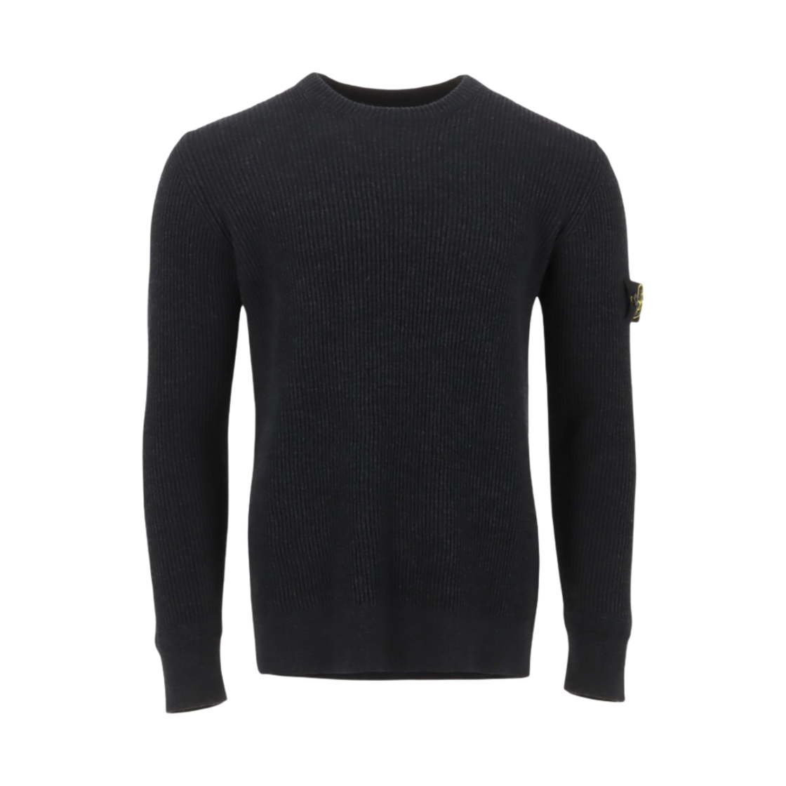 스톤 아일랜드 553C2 풀 립 울 크루넥 니트 다크 그레이 - 22FW(Stone Island 553C2 Full Rib Wool Crewneck Knit Dark Grey - 22FW) - 1