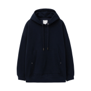 Wooyoungmi Sleeve String Detail Hooded T-Shirt Navy - 24SS