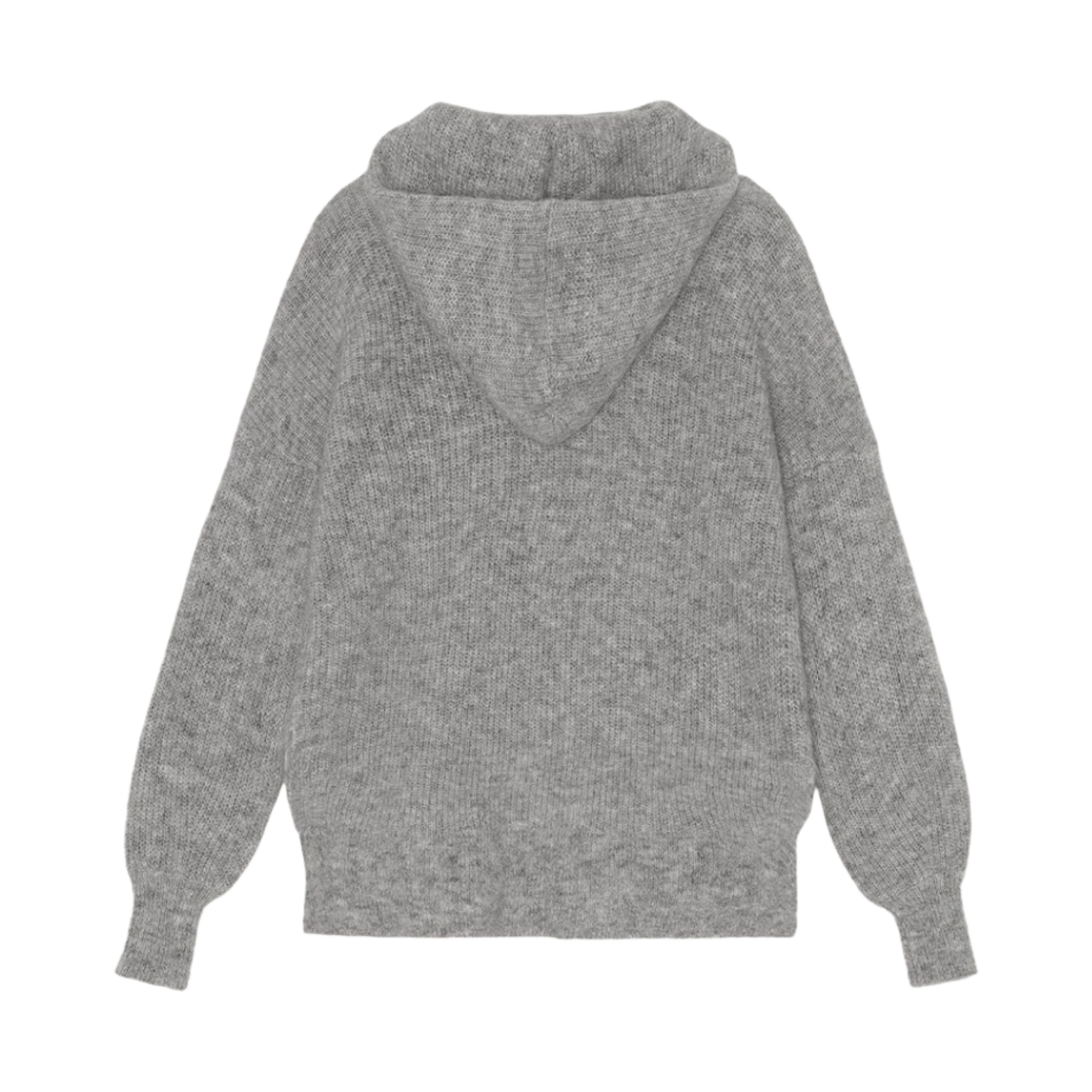 (W) 가니 소프트 울 니트 와이드 후드 팔로마 멜란지((W) Ganni Soft Wool Knit Wide Hoodie Paloma Melange) - 2