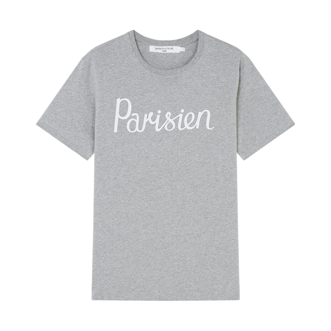 AM00101KJ0008-GRM Maison Kitsune Parisien Classic T-Shirt Grey Melange