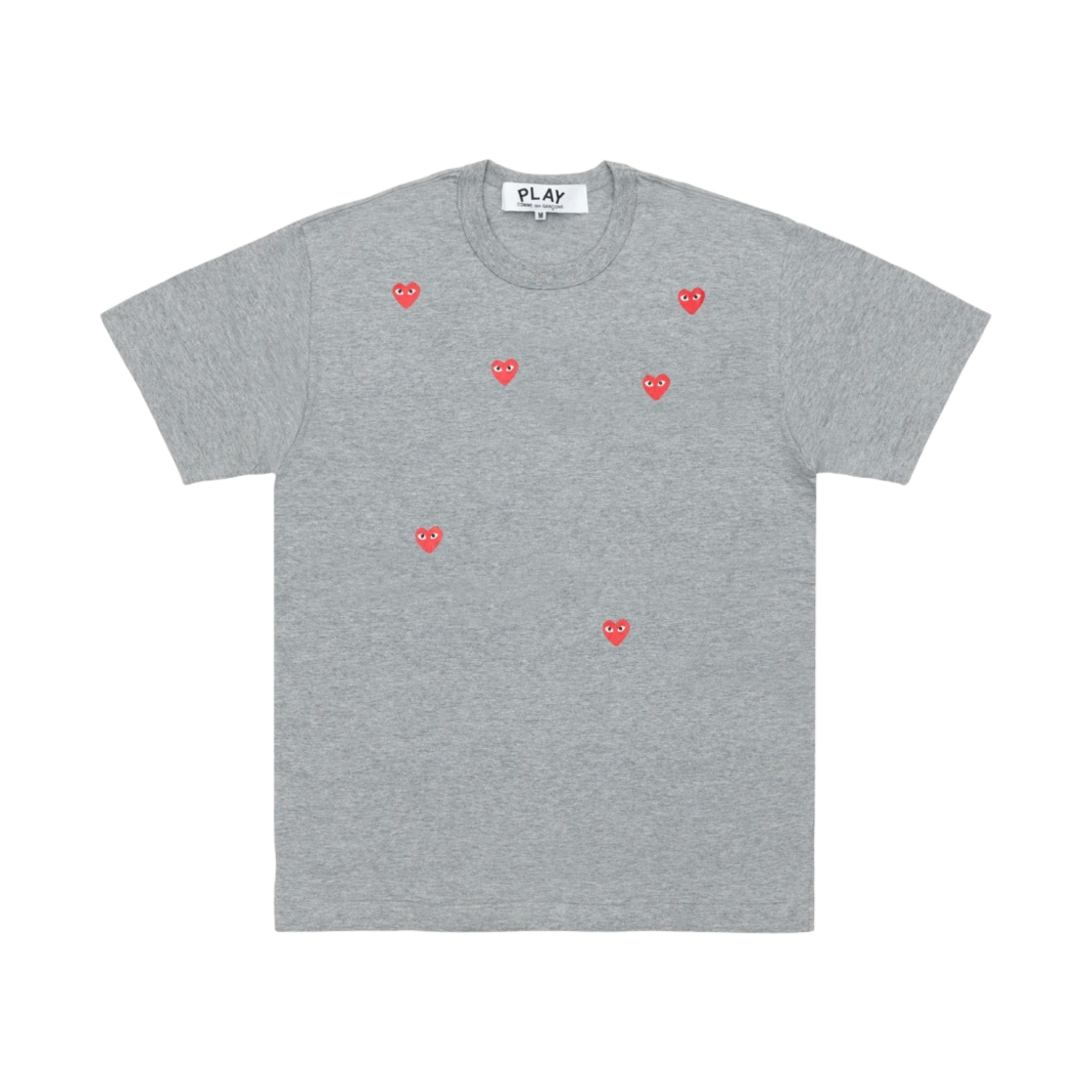 AX-T338-051-2 Play Comme des Garcons Many Heart T-Shirt Top Grey
