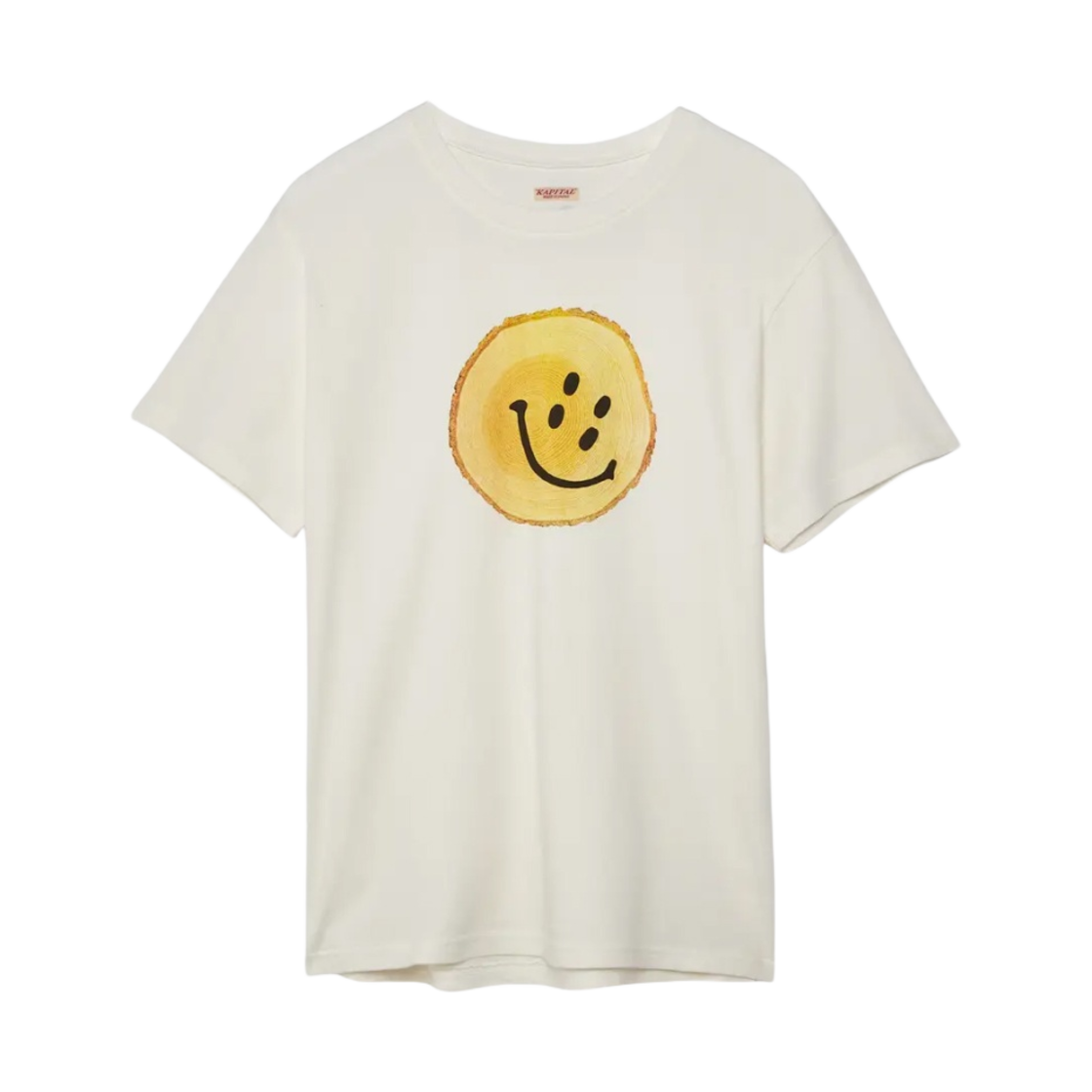 캐피탈 트렁크 레인 스마일 티셔츠 화이트(Kapital Trunk Rain Smile T-Shirt White) - 1