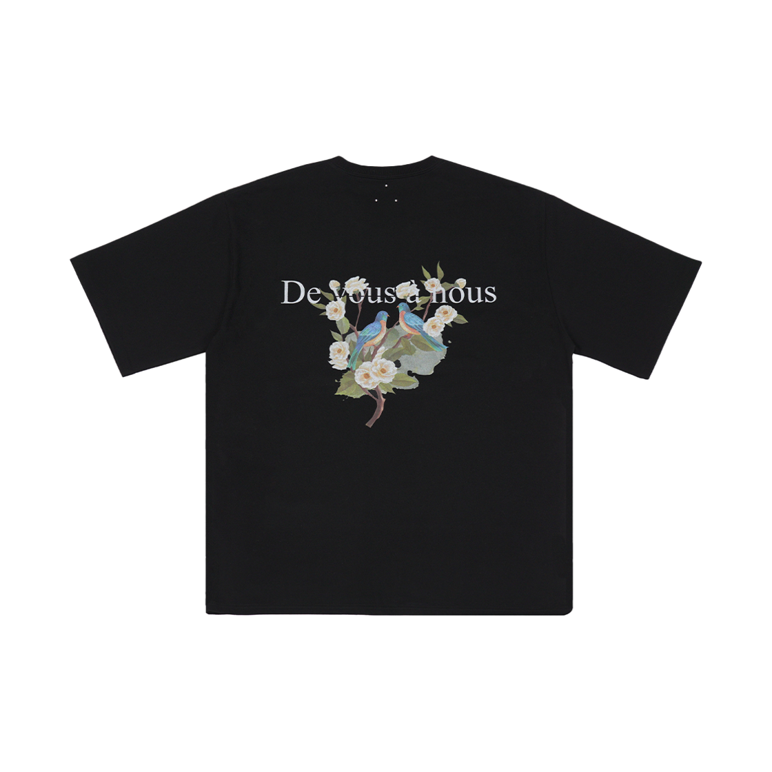 드반 블루 버드 티셔츠 블랙(DVAN Blue Birds T-Shirt Black)