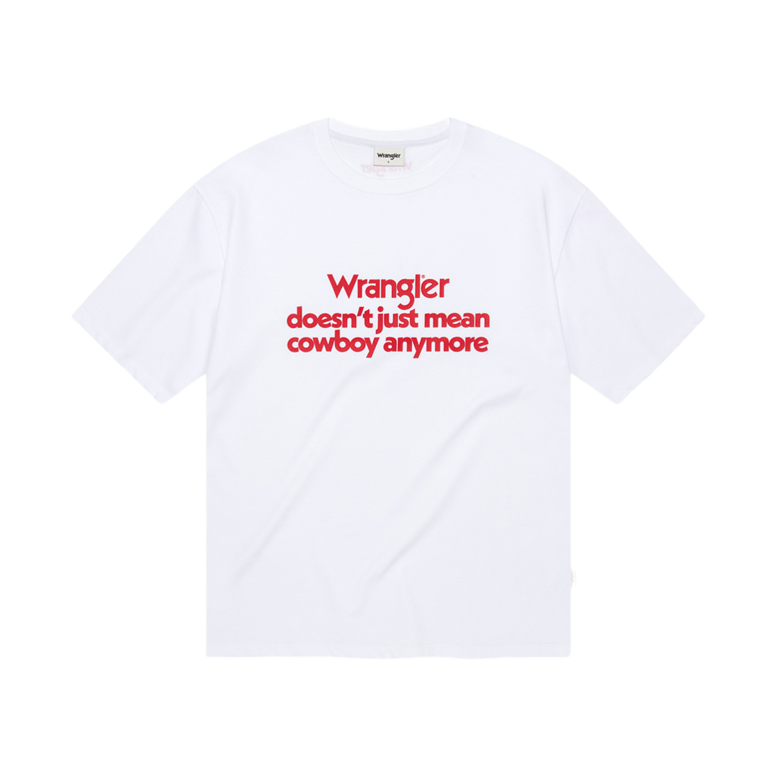 랭글러 카벨로고 플래카드 반팔티셔츠 화이트(Wrangler Kabel Logo Placard T-Shirt White) - 1