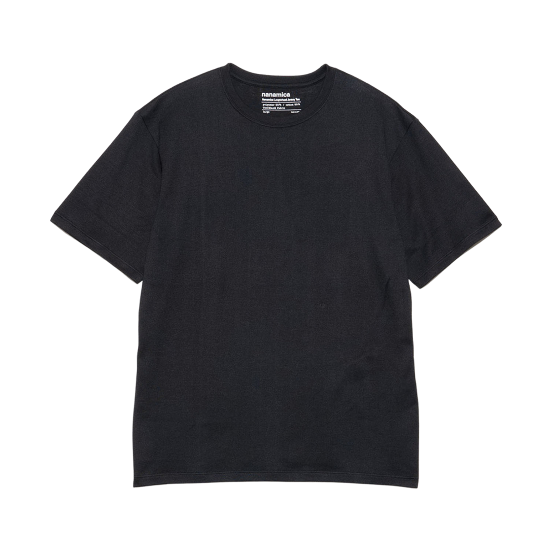 S25SI115 Nanamica Loopwheel Coolmax Jersey T-Shirt Black