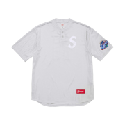 Supreme S Logo Baseball Henley Grey - 24FW
