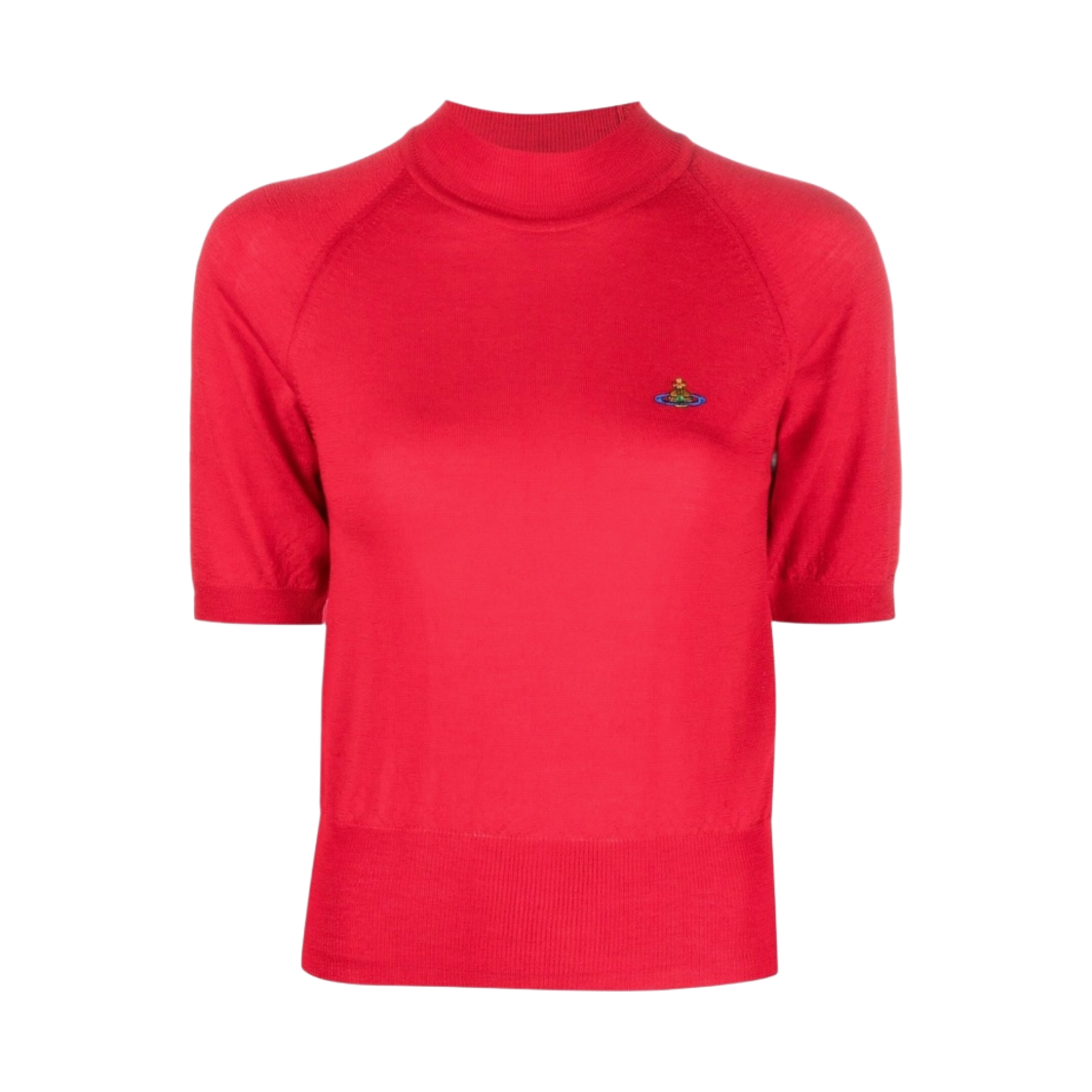 18030022-Y000Q-H401 (W) Vivienne Westwood Bea Turtleneck Top Red