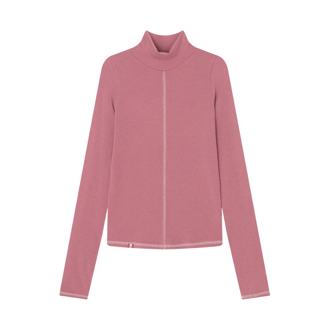 미나수 핑거홀 터틀넥 탑 인디핑크(Menasoo Finger Hole Turtleneck Top Indian Pink) - 1
