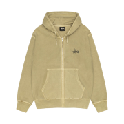 Stussy Basic Pigment Dyed Zip Hoodie Elm