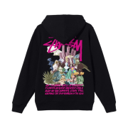 Stussy Psychedelic Hood Black