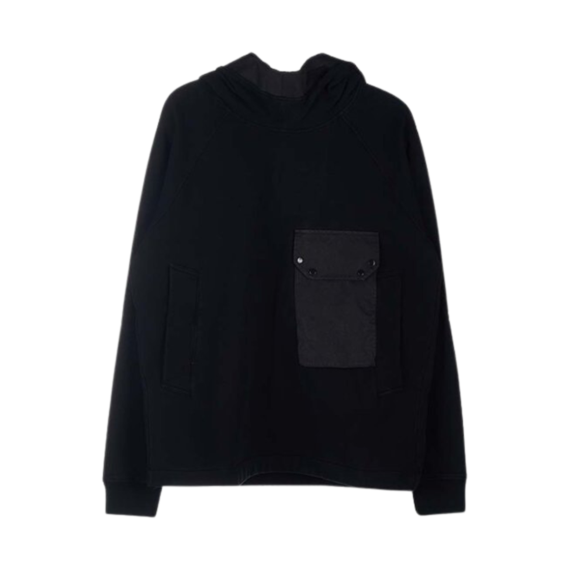 텐씨 카고 포켓 디테일 후드 블랙(Ten C Cargo Pocket Detail Hoodie Black)