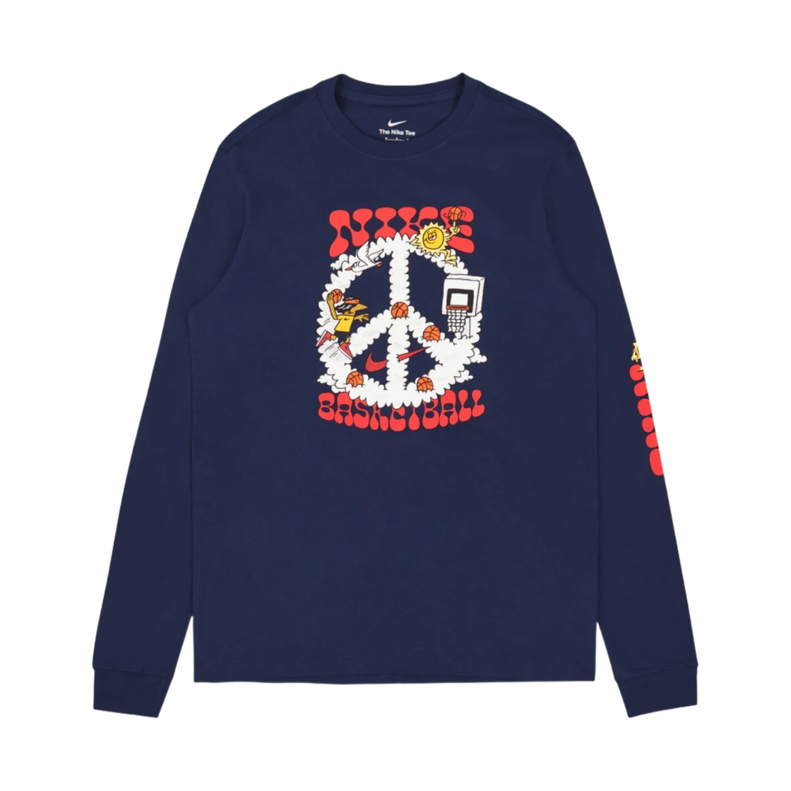 DZ2701-410 Nike Basketball LS T-Shirt Midnight Navy - Asia