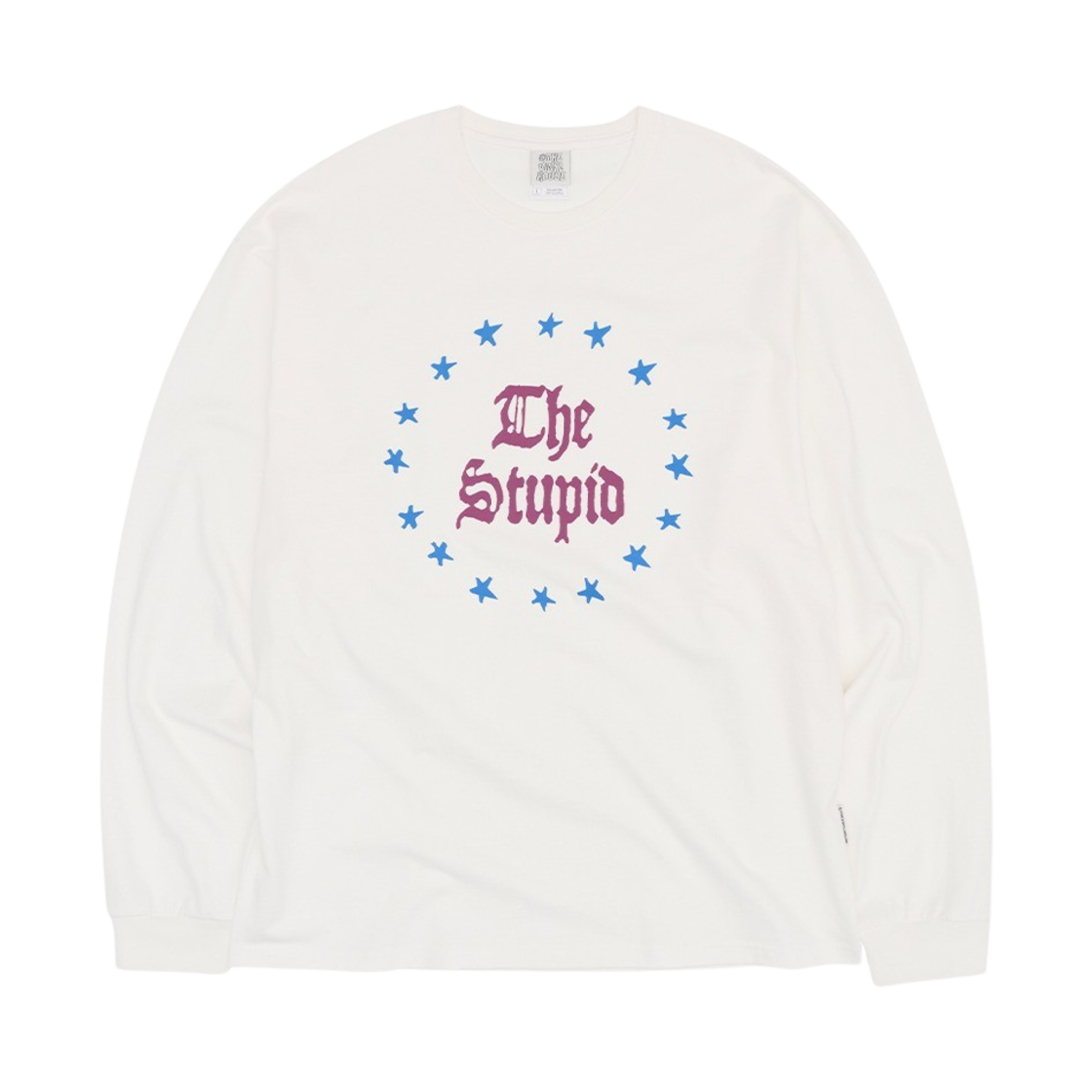 더바이닐하우스 스투핏 LS 티셔츠 화이트(Thevinylhouse Stupid LS T-Shirt White)