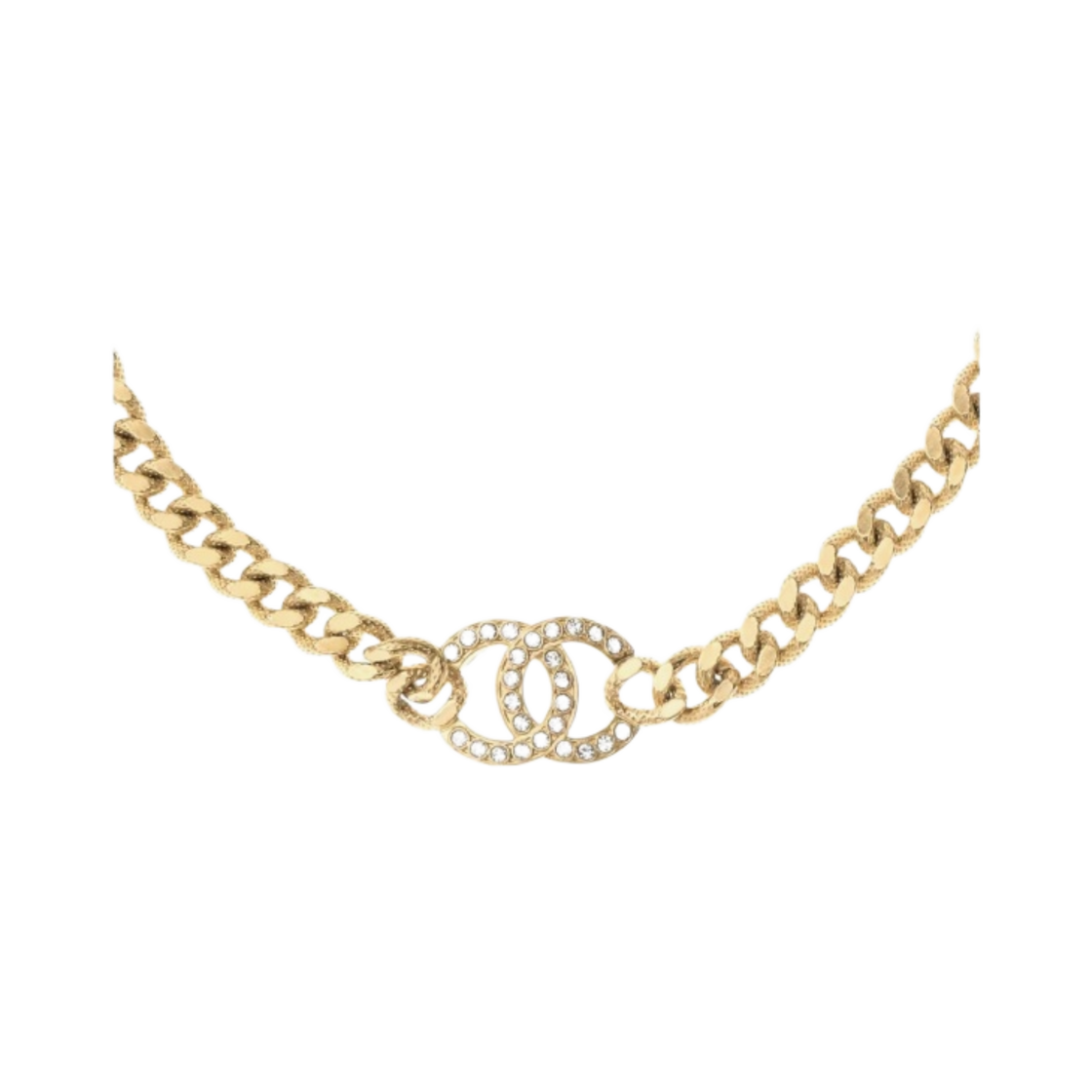 (W) 샤넬 초커 메탈 스트라스 & 골드 크리스탈((W) Chanel Choker Metal Strass & Gold Crystal) - 2
