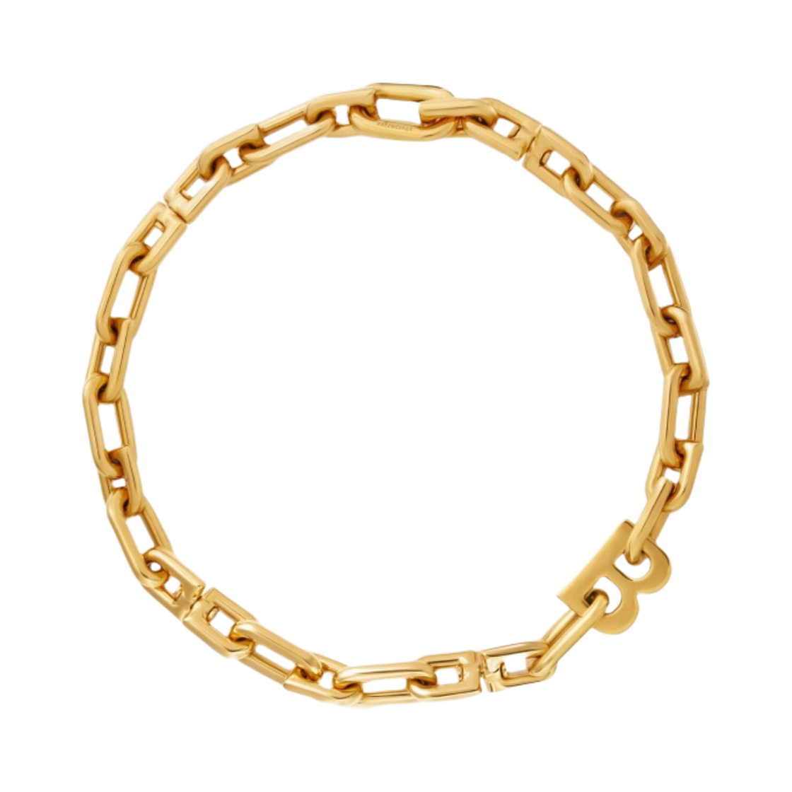 발렌시아가 B 체인 씬 네클리스 골드(Balenciaga B Chain Thin Necklace Gold) - 1
