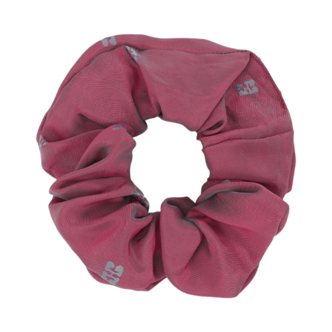(W) 가니 라이트 자카드 스크런치 러브 포션((W) Ganni Light Jacquard Scrunchie Love Potion) - 1