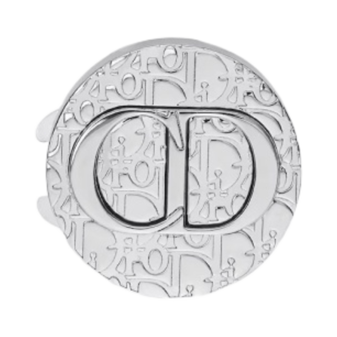 디올 오블리크 버튼 커버 실버 피니쉬 브래스(Dior Oblique Button Cover Silver Finish Brass) - 1