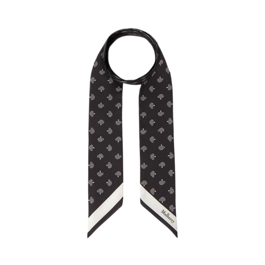 VS4774-984A100 (W) Mulberry Skinny Scarf Black
