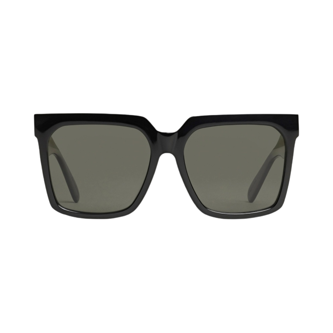 (W) 셀린느 오버사이즈 S055 폴러라이즈드 렌즈 아세테이트 선글라스 블랙((W) Celine Oversized S055 Sunglasses in Acetate with Polarized Lenses Black) - 1