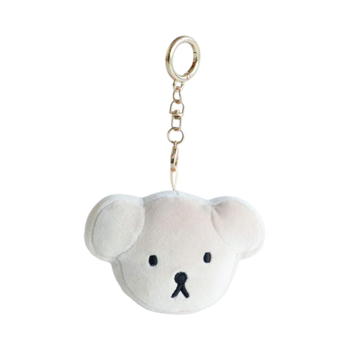 2894-100 Many a Little Snuffy Face Key Ring Beige
