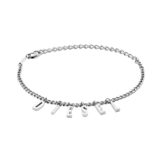 (W) Diesel Dx1493 Stainless Steel Chain Bracelet Silver