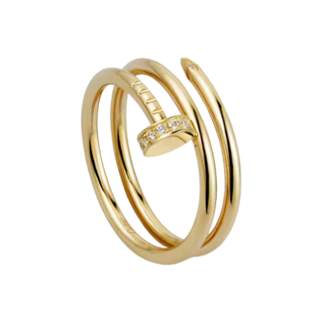 까르띠에 저스트 앵 끌루 링 더블 옐로우 골드 다이아몬드(Cartier Juste un Clou Ring Double Yellow Gold Diamond) - 1