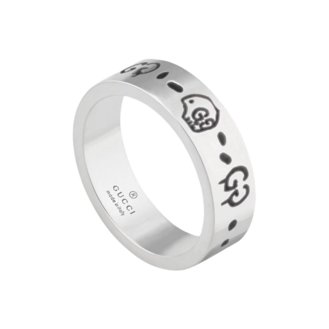 구찌 고스트 링 실버 6mm(Gucci Ghost Ring Silver 6mm)